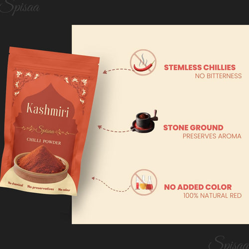 Pure Kashmiri red chilli Powder (100g)